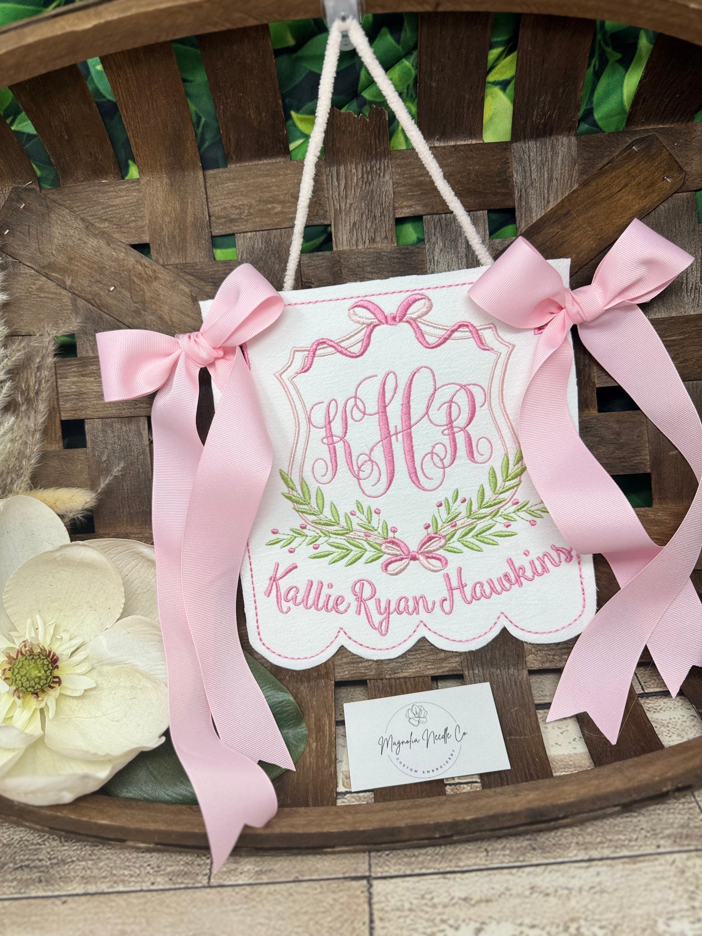 Baby Girl Welcome banner