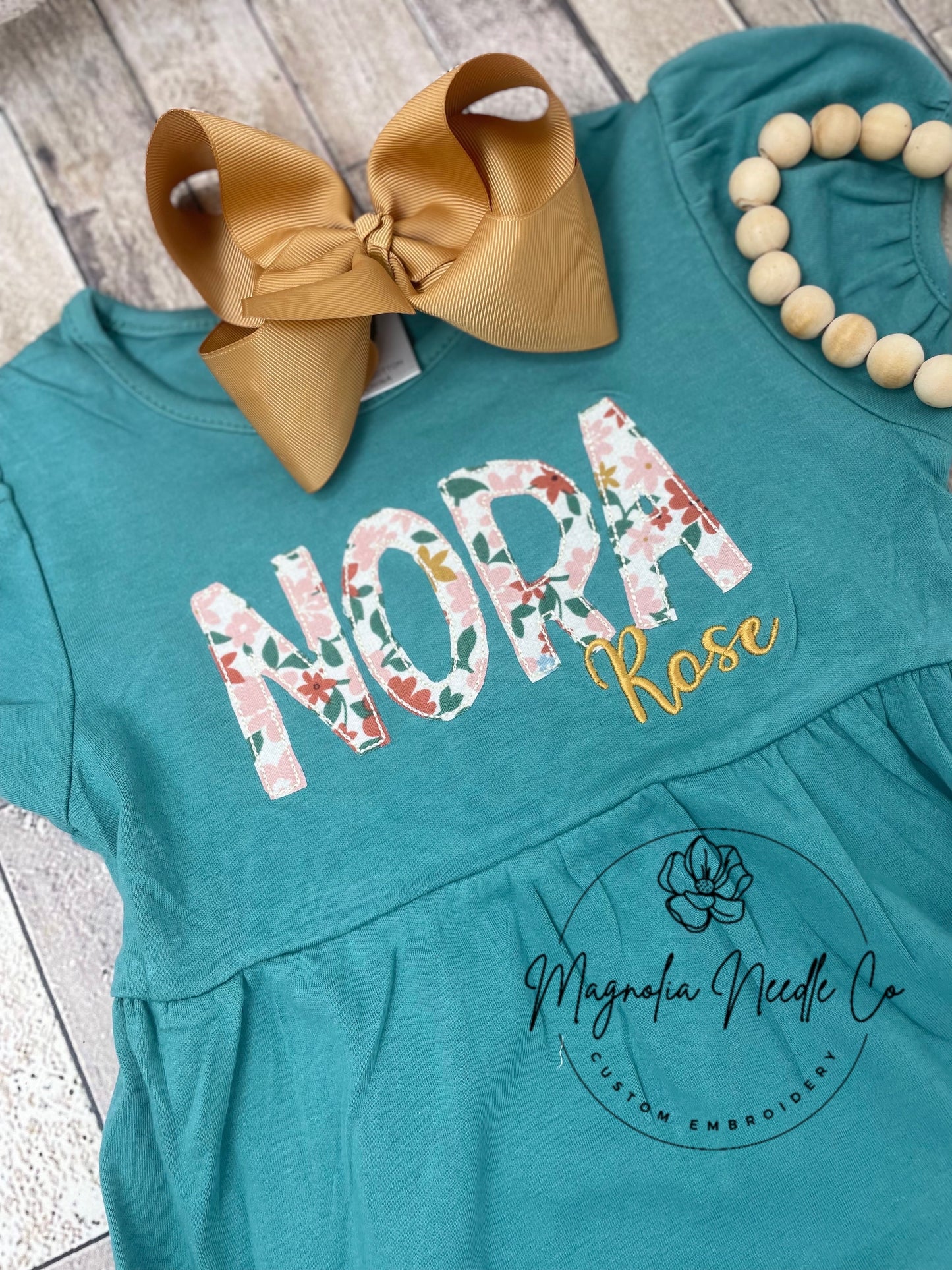Girls monogrammed shirt