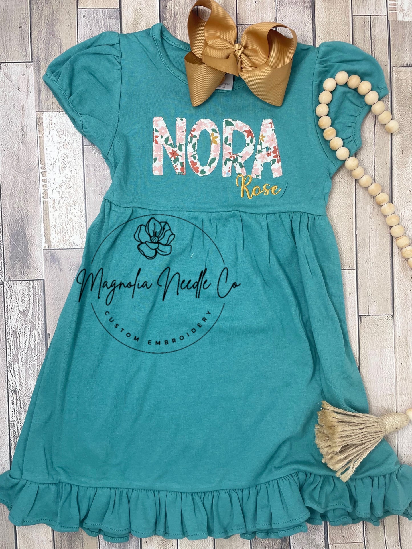 Girls monogrammed shirt