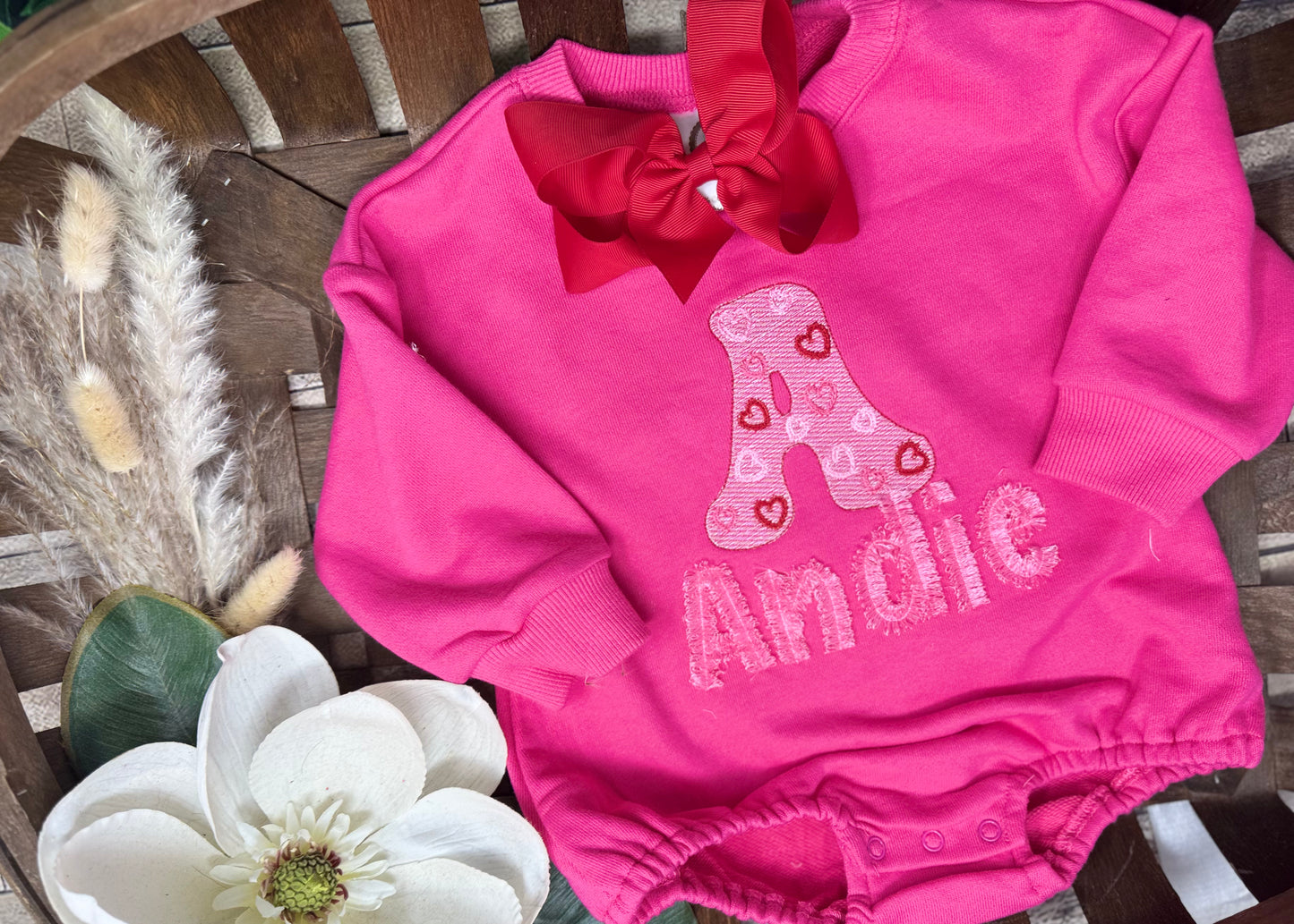 Girls fringe and hearts valentines day shirt