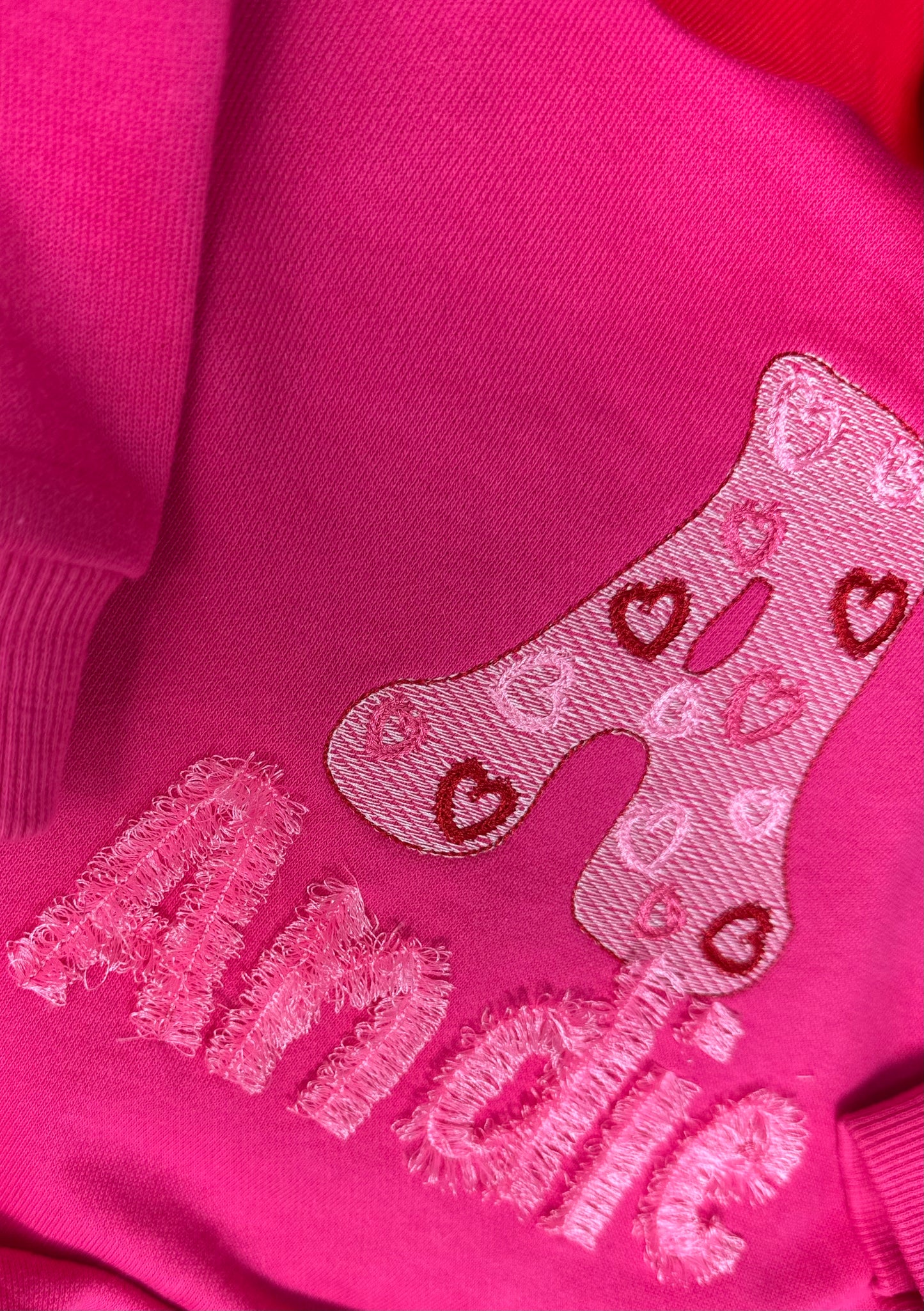 Girls fringe and hearts valentines day shirt