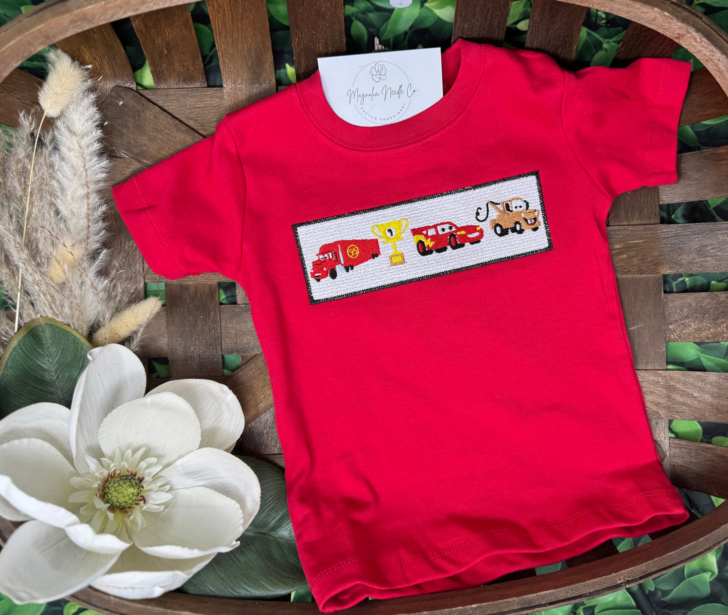 Cars themed smock shirt