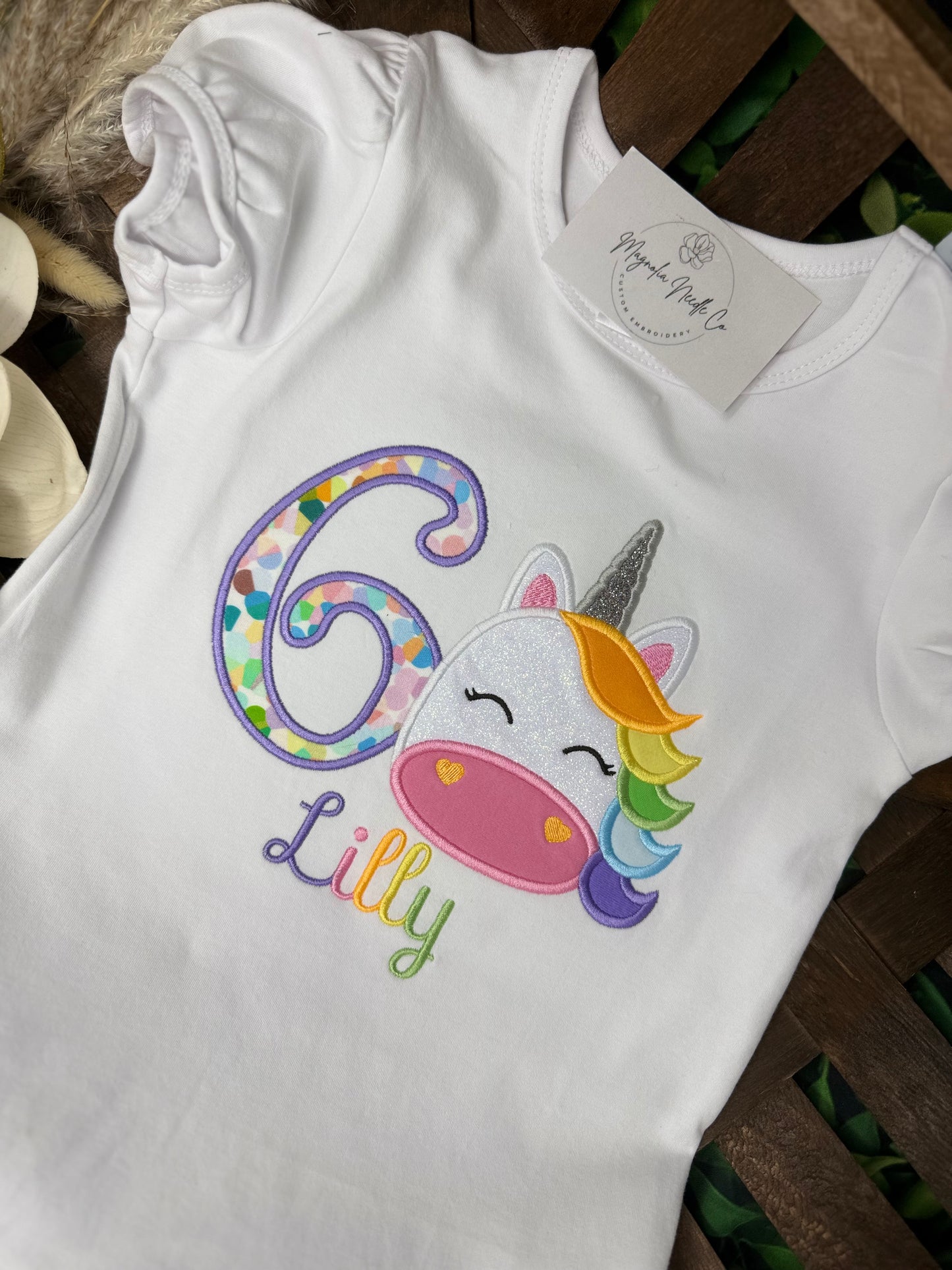 Unicorn themed Birthday Shirt