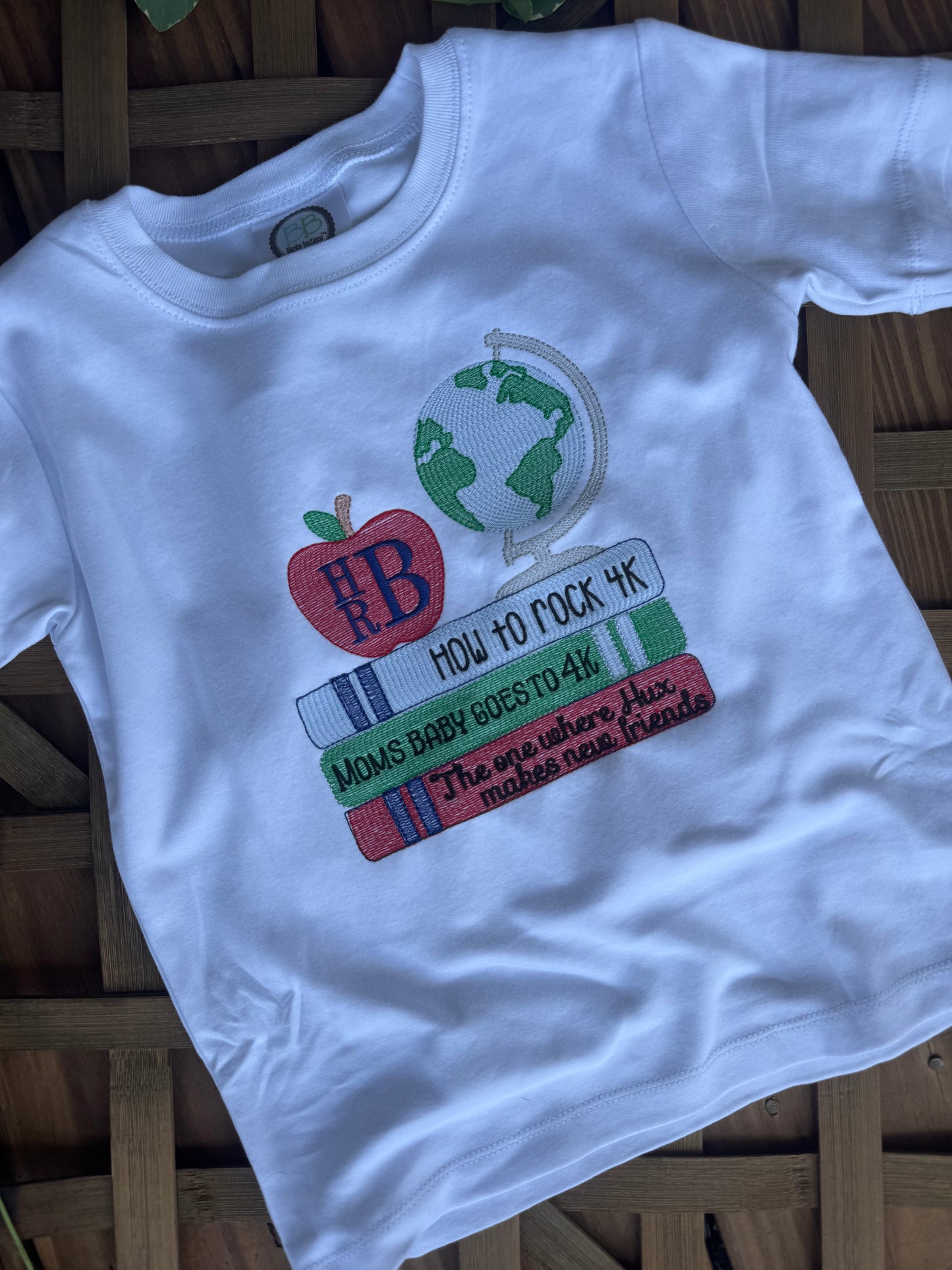 Boys back to school shirt with globe