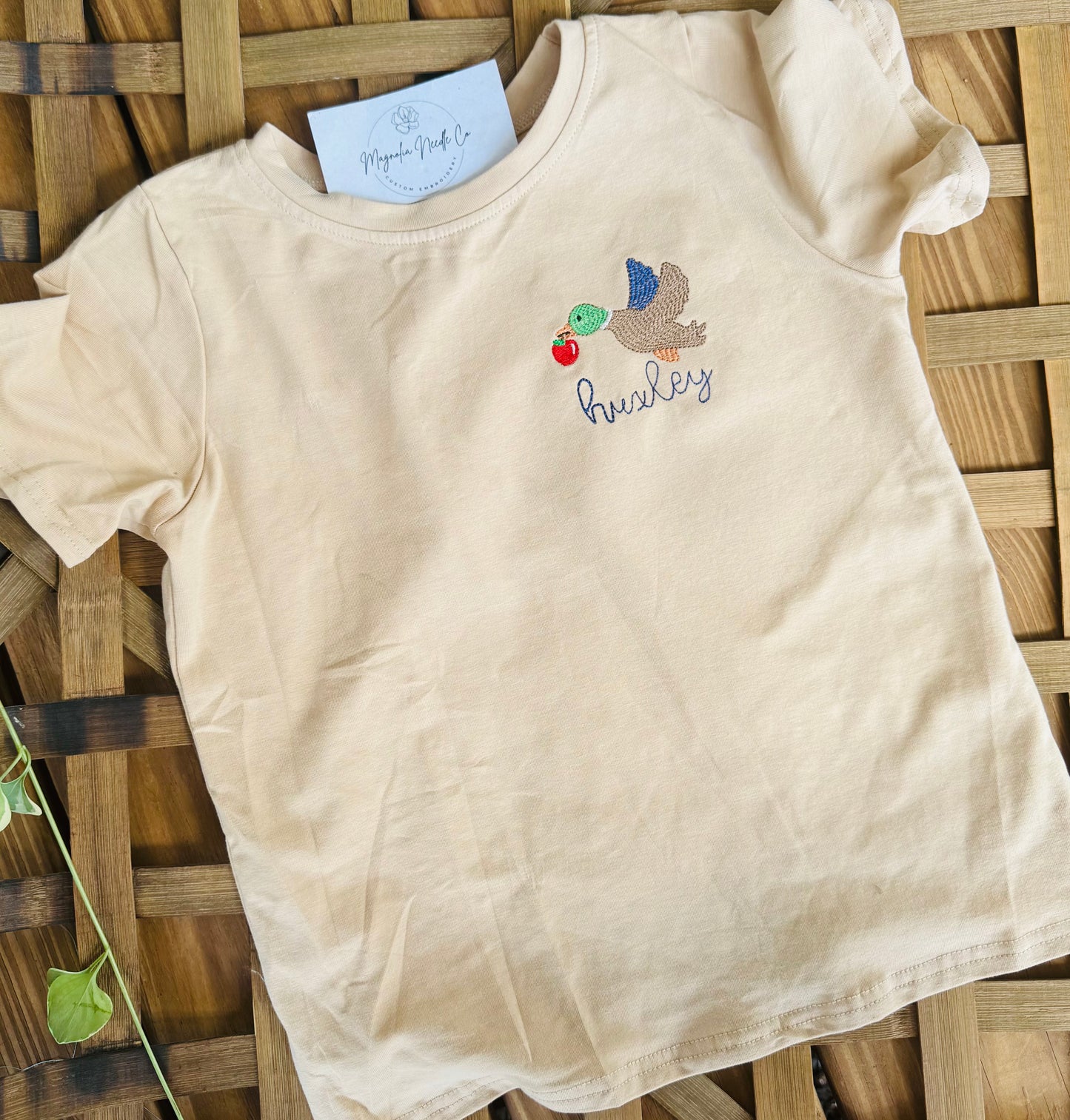 boys duck themed back to school shirt