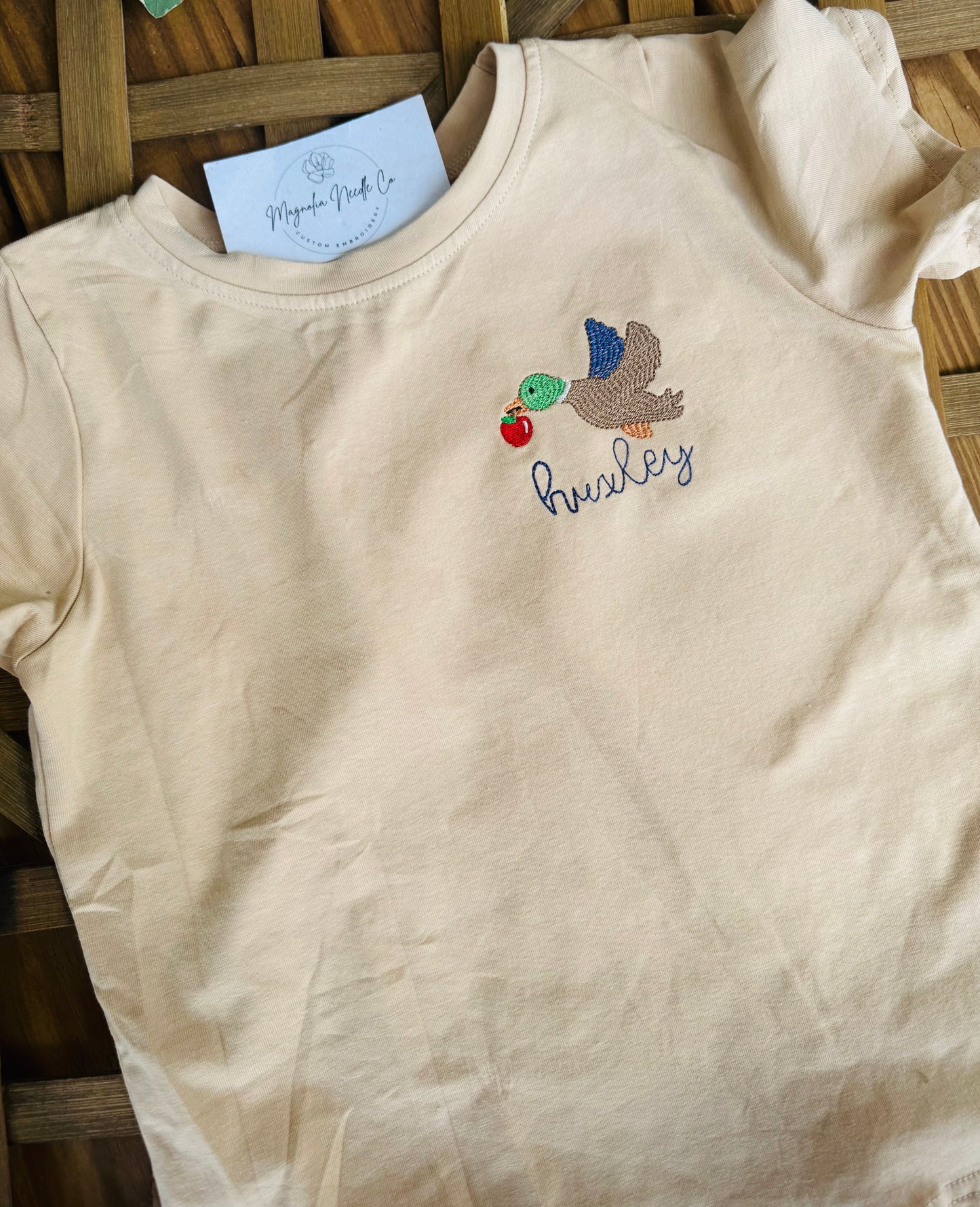 boys duck themed back to school shirt