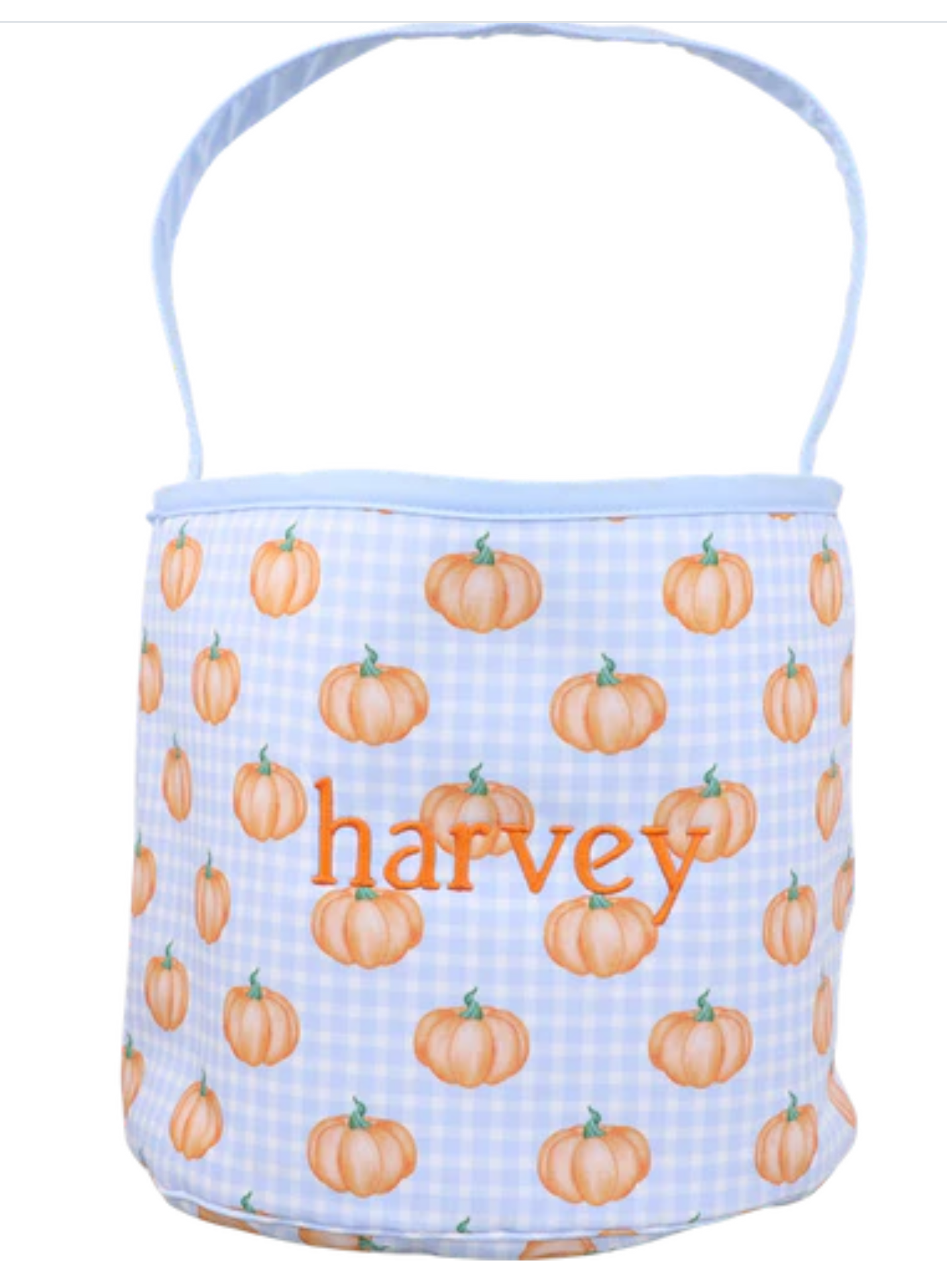 Custom embroidered halloween baskets